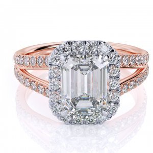 Bethany 2 Carat Emerald Engagement Ring