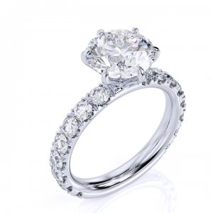 Giovanna 3 Carat Round Shaped Engagement Ring